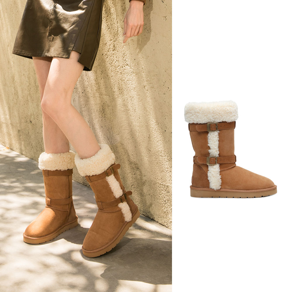[무료배송] 호주정품 디케이 시어링 롱 부츠 (굽 2.5cm) DK UGG DK155
