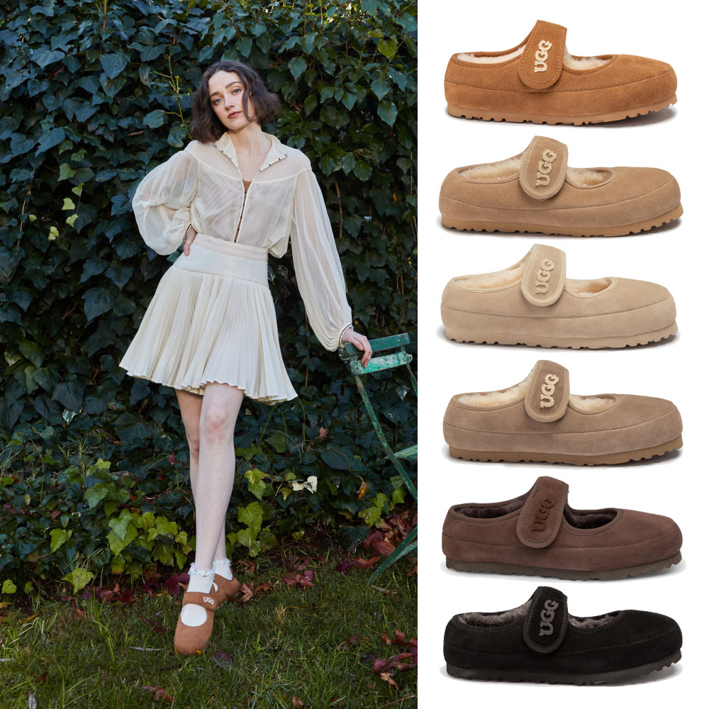[무료배송] 호주정품 오즈웨어 어그 메리 제인 EMB 로고 단화 슬립온 OZWEAR UGG OB970