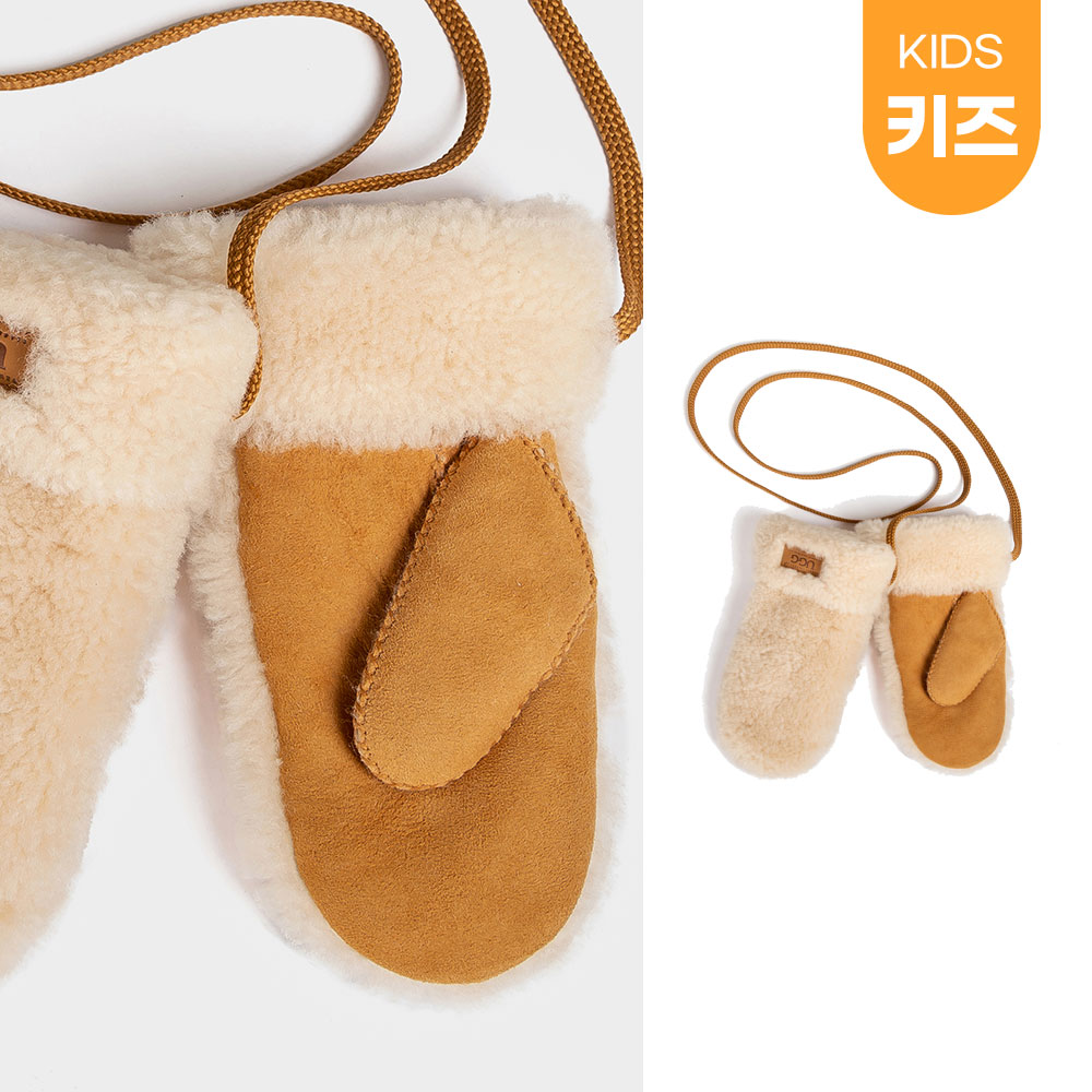 [무료배송] 호주정품 오즈웨어 어그 키즈 양가죽 벙어리장갑 OZWEAR UGG CS064